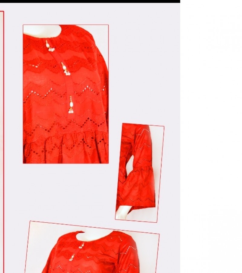 Chickankari stylish frill frock style kurti 2022 summer  kurta collection for girls , ladies i